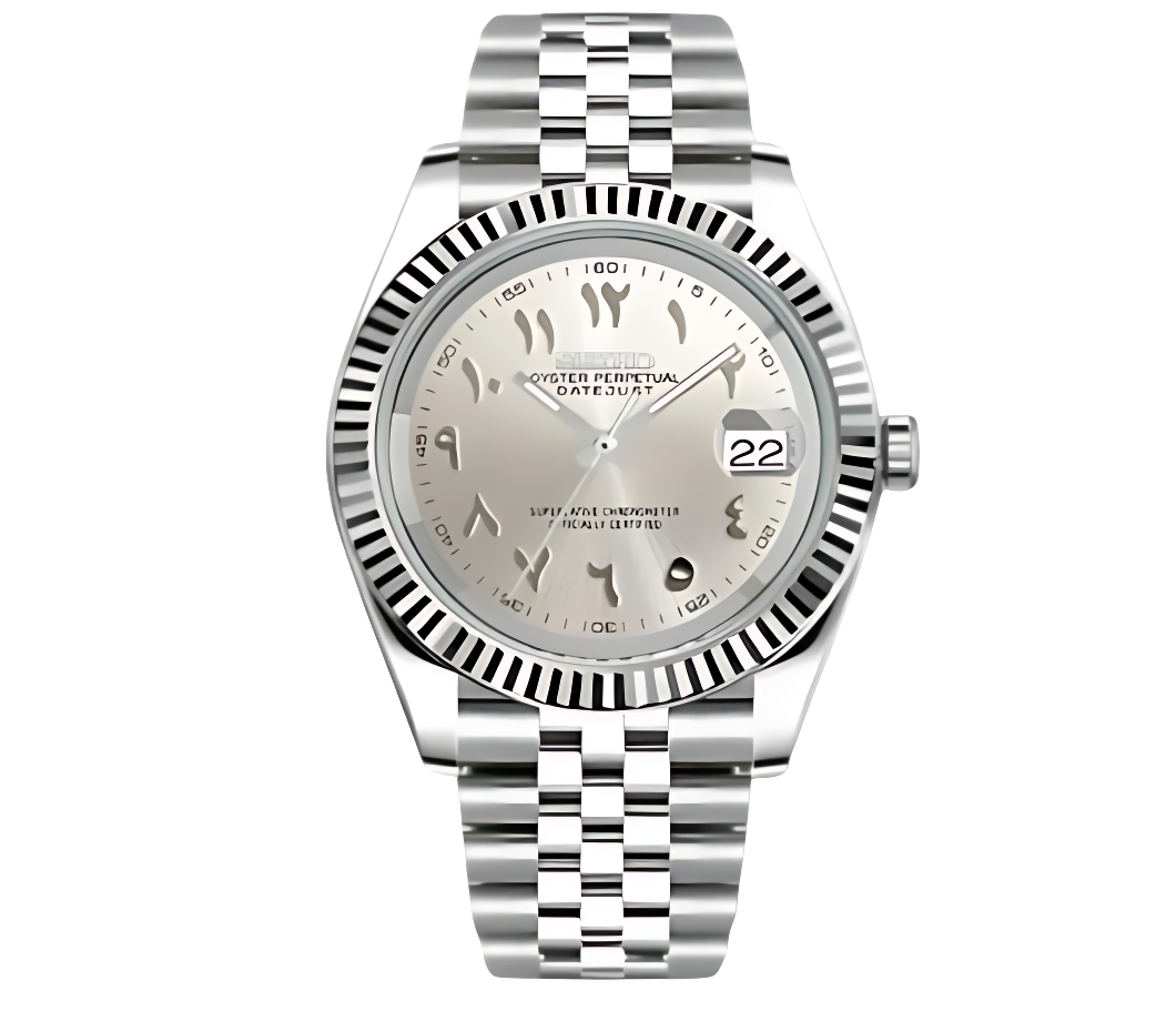 Silver Arabic Datejust Mod