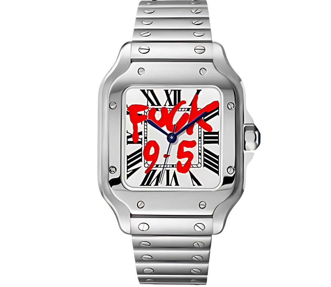 Seiko Santos White – ‘F* 9-5’ Graffiti Dial Edition